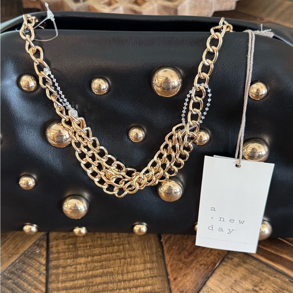 A New Day Black Shoulder Bag